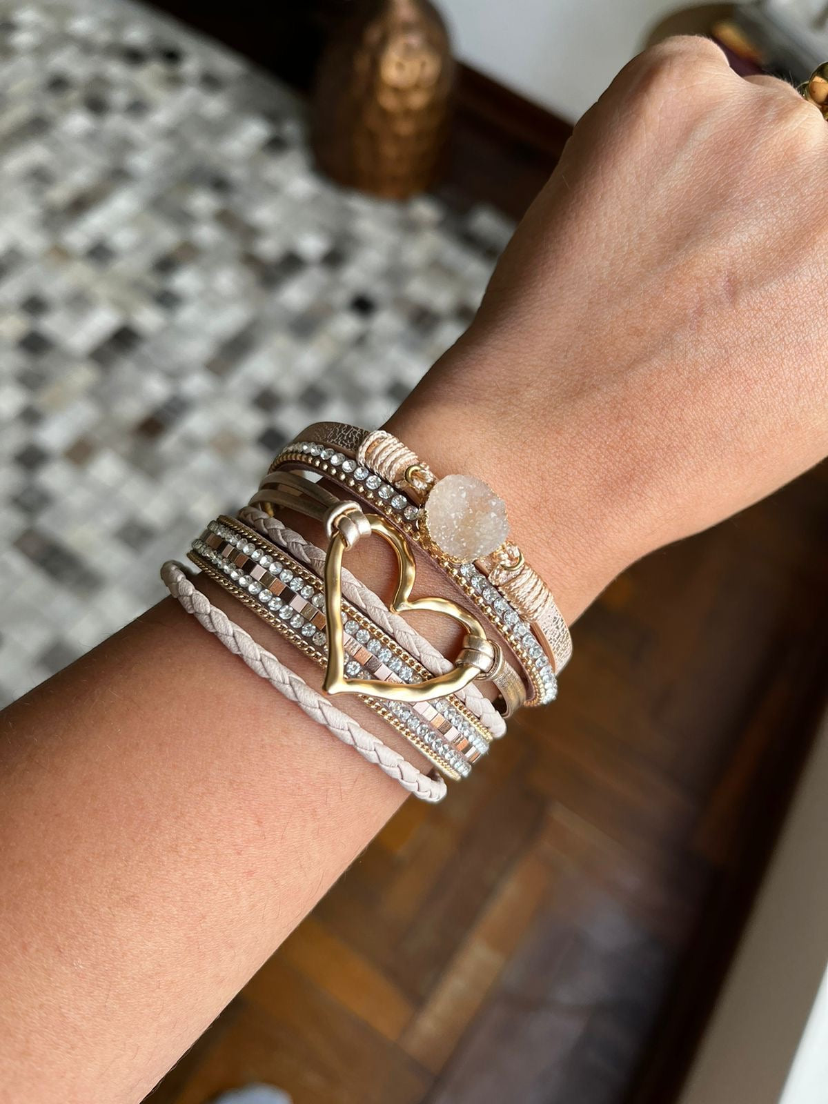 Pulsera Bronze Heart