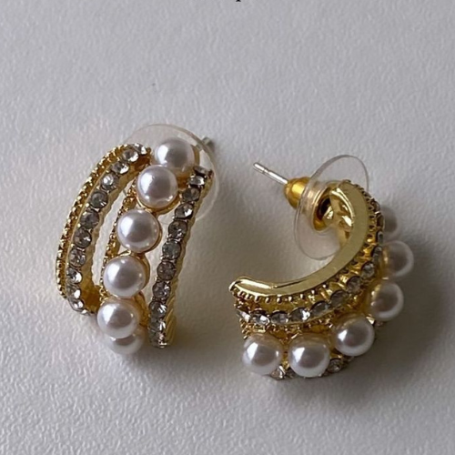 Aretes Layer Perlas