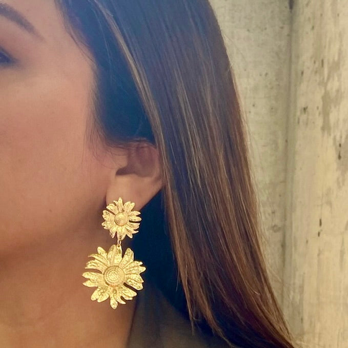 Aretes Dúo Floral