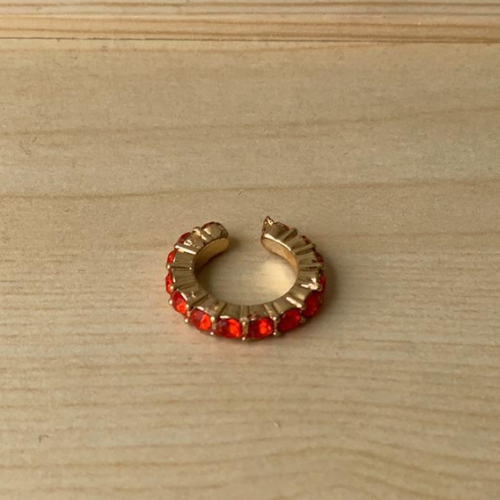 Earcuffs Delgado Rojo