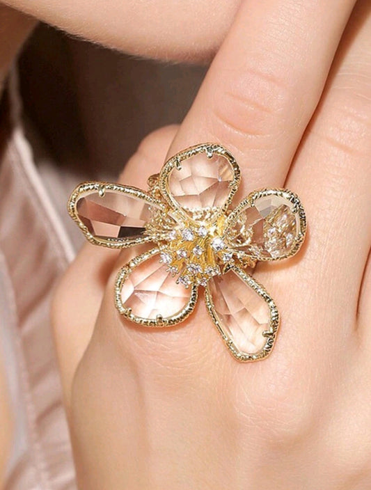 Anillo Cristal Flower